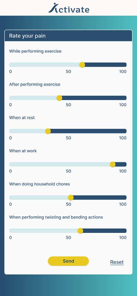 Patient mobile feedback form.