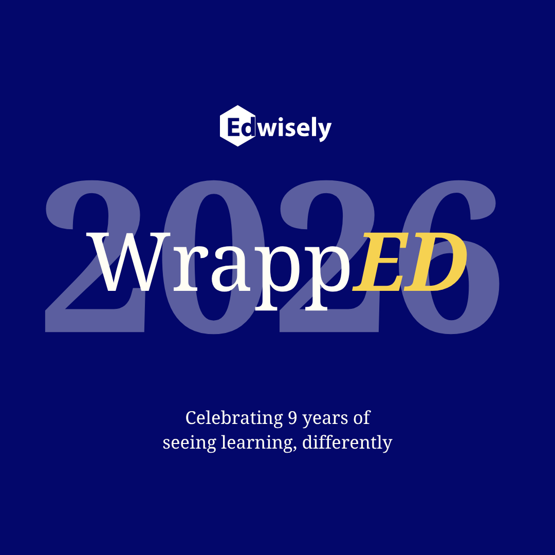 Year in review post on a navy ground set in a serif typeface